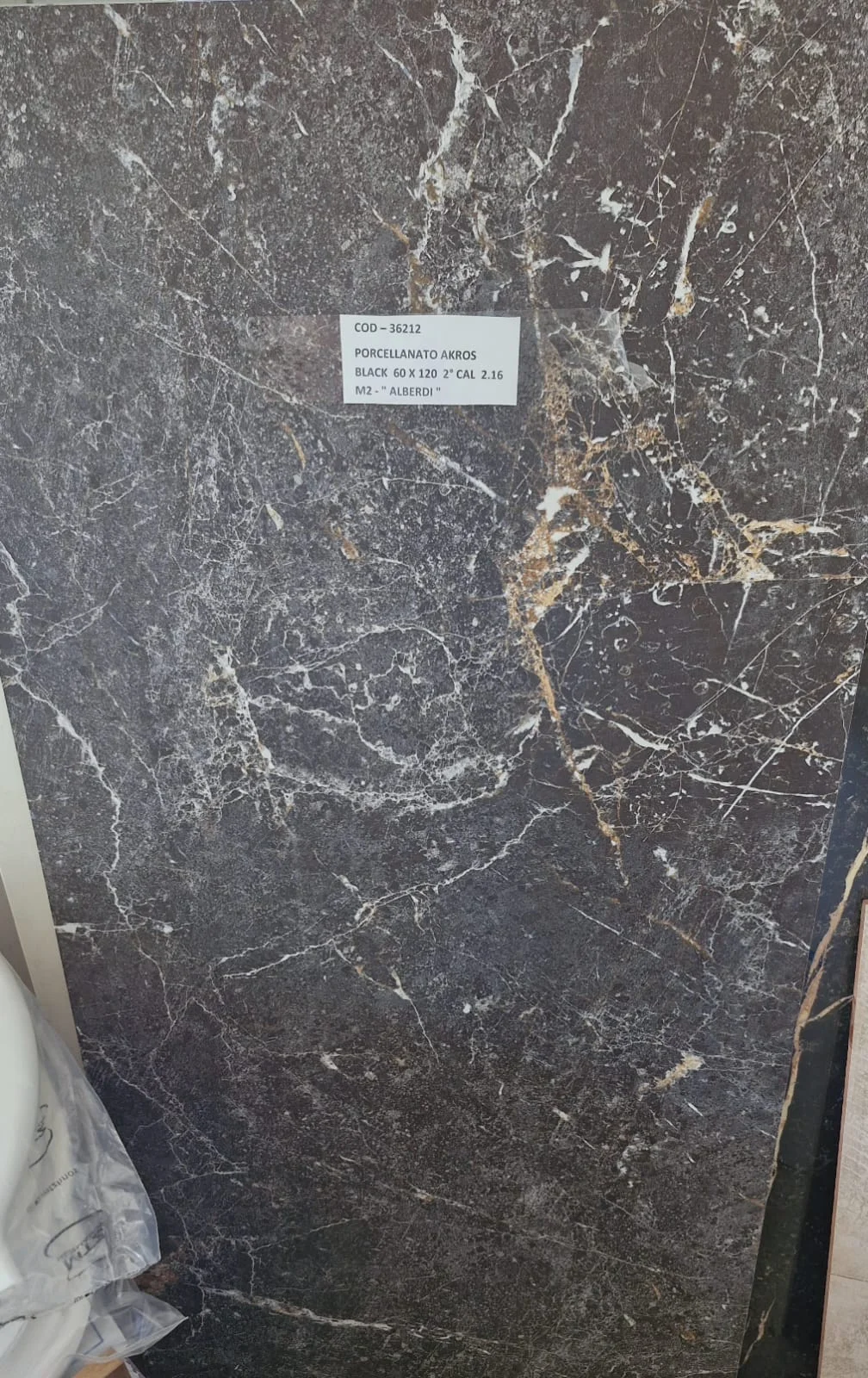 PORCELLANATO AKROS BLACK  60 X 120  2° CAL  2.16 M2 - " ALBERDI " - COD 36212
